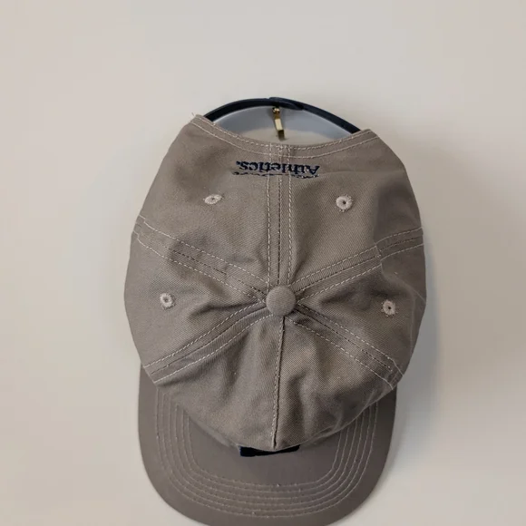 Tan Cap with Blue Lettering - Picture 2 of 3